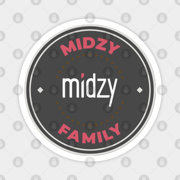 Itzy Midzy family logo Magnet by Oricca